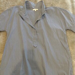 Navy and white stripe Ann Mashburn top